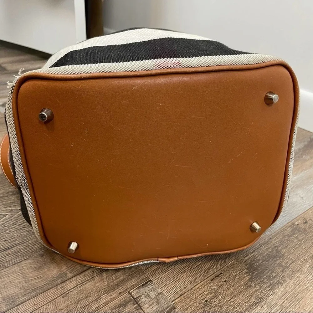 BURBERRY CANVAS MEGA CHECK MEDIUM ASHBY HOBO